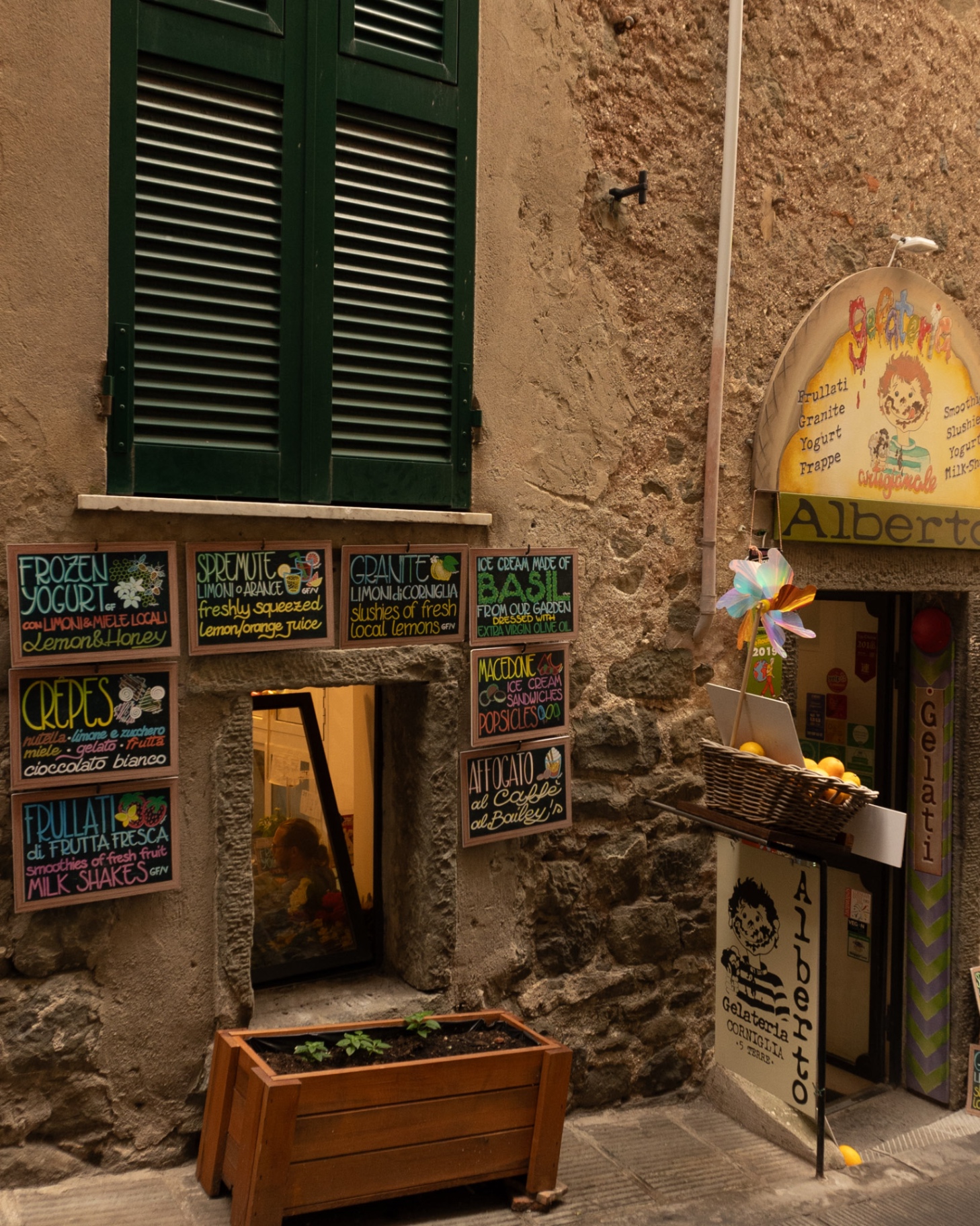 Travel — Ligurian storefront